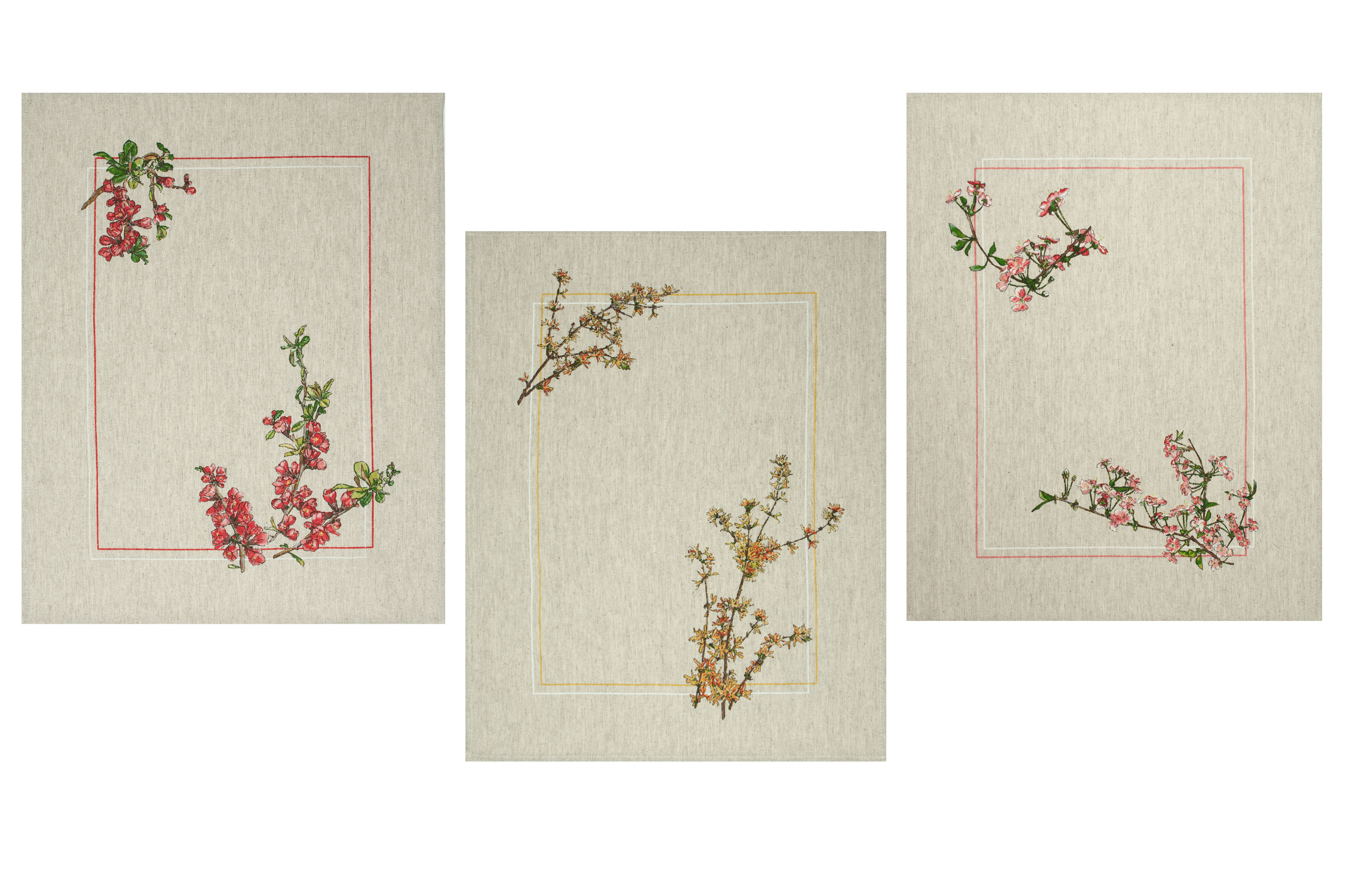 Комплект полотенец из 3-штук с печатью в фирменной коробке с обечайкой состоит полотенца арт.24С111-ШР/р.п./ст.(46*60)-3шт.