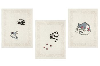 Комплект полотенец из 3 шт. Коты-3