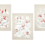 Комплект полотенец из 3 шт., арт. 22С145-ШР+К/п.р/фкор, р-р 45*60, с. 1, рис. 390, цв. 1